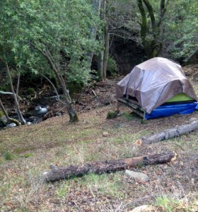 Camping next to the creek at our favorite place in the world.