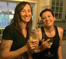 My friend Gina (left) and me. 